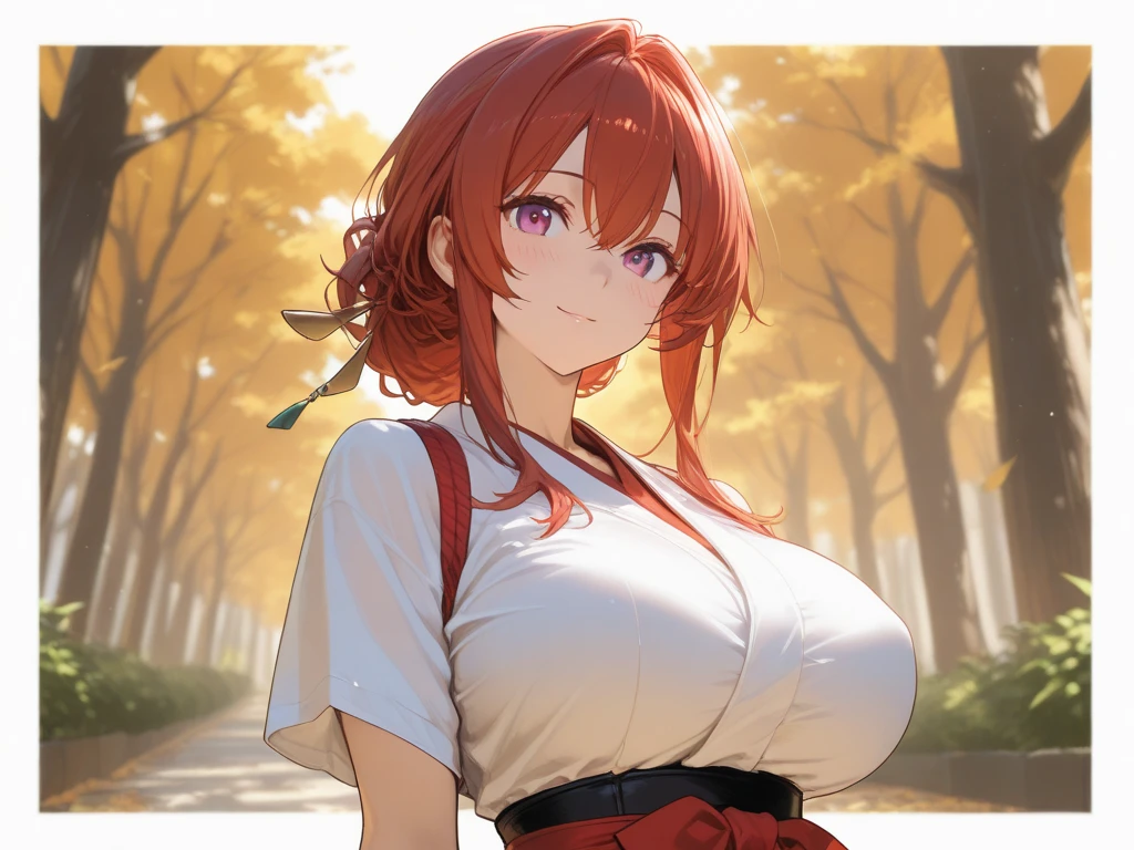 anime big breast,2D, red hair, AS-Adult, 20 years, merchant, peasant, pobres, medieval , ssmile, Graves, Happy pleasure on the face, mtu, best qualityer, tmasterpiece, 8K, 32K