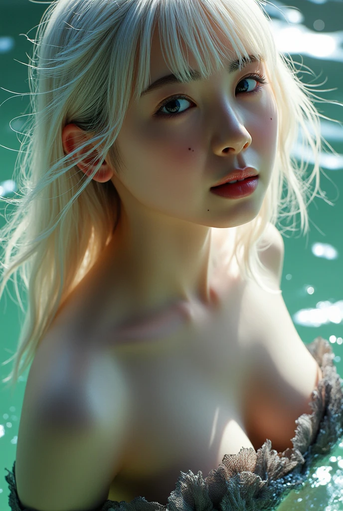 ASCIIscore_9, score_8_up, score_7_up, 1 blonde haired girl, solo, romantic, dark, moonlight, ephemeral, magical, radiant, lake, reflection, retraction, romance, naked, nude, large teardrop breasts, sweating, (abstract:0.2), water drops, splashing water, sitting in small pond of water, fingering own pussy, masturbation, orgasm face, closed eyes, legs up, holding own legs 43stl1ght1ng, low light, dramatic lighting, darkness, (smoke:0.7), expressiveH