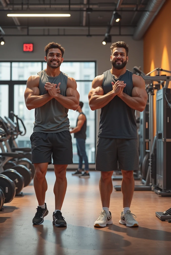 bodybuilding Six-pack abs with Gym bg