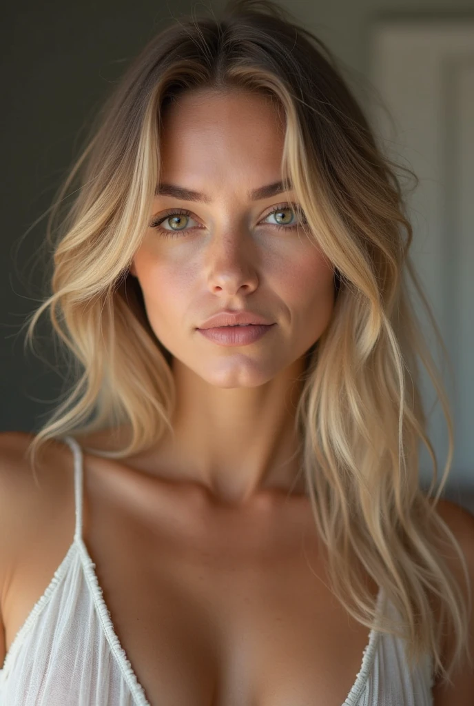 beautiful blonde with generous curves, very detailed face, visage innocent, cheveux lisse, Best quality, Intricate details, very detailed, Sharpness, detailed skin, Realistic skin texture, texture, detailed eyes, professionnel, 4k, Extremely detailed, Photo_\(ultra\), photoRealistic, Realistic, post-traitement, maximum detail, roughness, real life, ultra Realistic, photorealism, la photographie, 8K UHD, la photographie