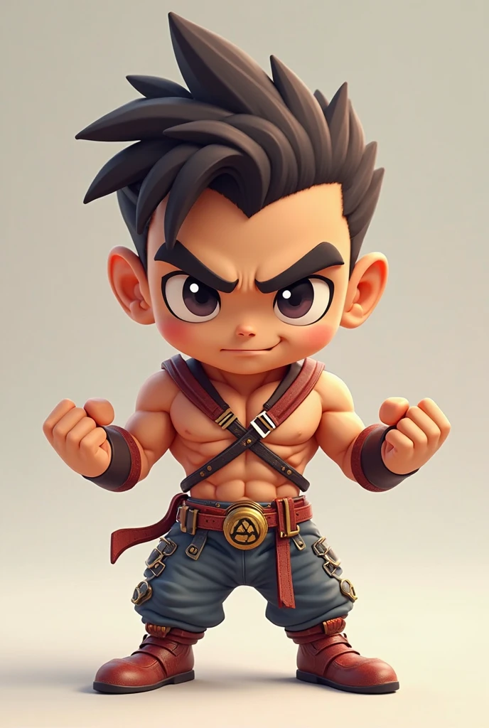 (Best Quality), (masutepiece), Fist of the North Star, Chibi Kenshiro,Ancient Greece Roman Toga、fancy dress、Standing、Detailed details