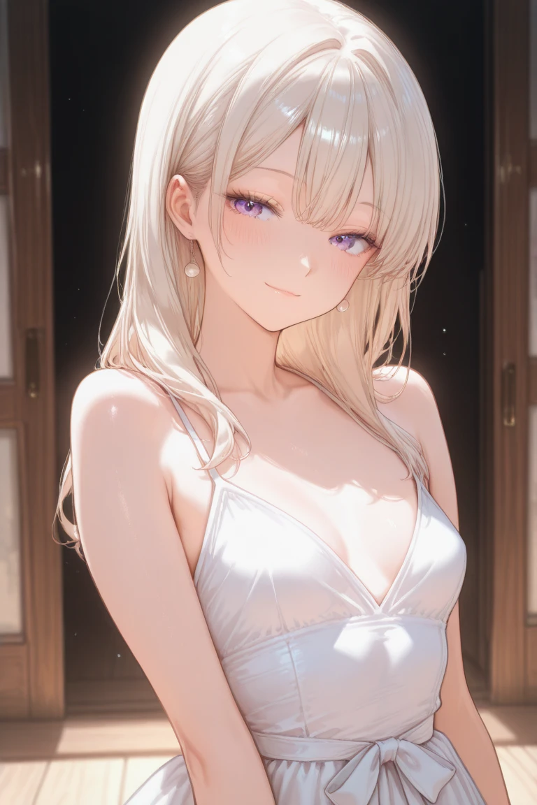 masterpiece,highest quality,Highly detailed face,fine grain,Waterfront,bubble,Sparkling eyes,Highlighted eyes,,pretty girl,smile,Cat ear,Beautiful silver hair,Pink inside,Beautiful pink eyes,Swimwear、Frills