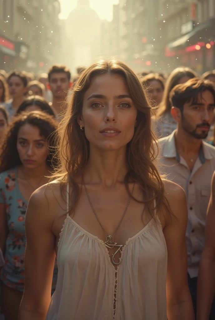 Create a film frame image of several diverse women in a feminist revolution where they are all on a sex strike in Brazil today.