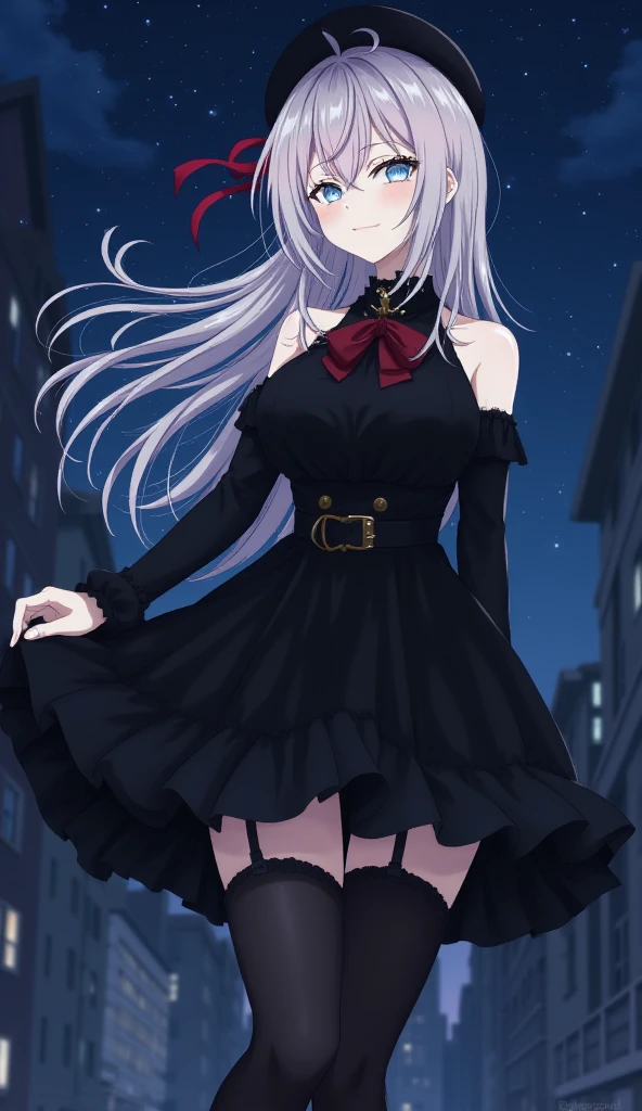 1girl, solo, upset, looking at viewer, hugging own legs,
oikurasodachi, grey eyes, goth, black lace dress, fishnet tights, black boots, choker necklace, night, clouds,
<lora:oikura-sodachi-08:0.7>,