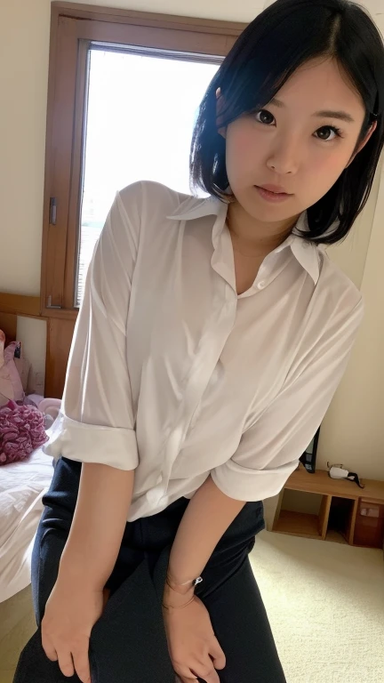((Upper Body:1.3)).Blown by the long wind [Blue-black:.3] hair,Looking at the audience, (Tabletop:1.3), (8K, Realistic, RAW Photos, Highest quality: 1.4), Japanese, (1 Girl), Beautiful Face, (Realistic face),{Wavy medium hair|Front hair long bob|short hair with long bangs}{Black hair|Brown hair|Blonde hair}, Beautiful hairstyle, Realistic eyes, Beautiful and beautiful eyes, (Realistic skin), Beautiful Skin, charm, Ultra-high resolution, Surreal, Very detailed, Golden Ratio,Female student peeing in the toilet、shame(Blushing:1.3),Upper Bodyは裸、Nipples sticking out