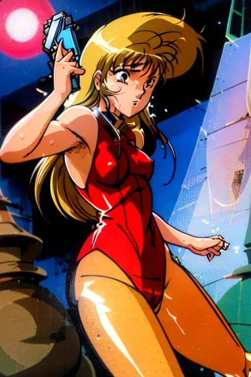full body portrait photo, beautiful anorexic Asuka Langley, very skinny in bikini, visible bones and ribs, small flat breasts, very small waist, slender legs, beautiful face, very skinny anime girl profile, white background.