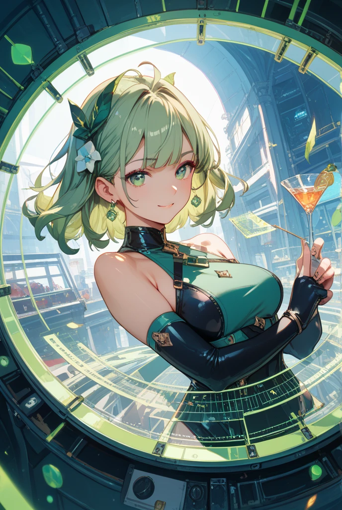 (Chibi:1.3), group_photo, (half closed eyes, green eyes), (detailed eyes), full body, indoors, on the table, Happy smile, (mechanical bunny girl: 1.1), (golden leotard), rabbit ears, rabbit tail, headphone, (blonde hair, bob cut), (cyberpunk), (bar), counter, wine, whiskey, bourbon, neon signboard, (Nendoroid),