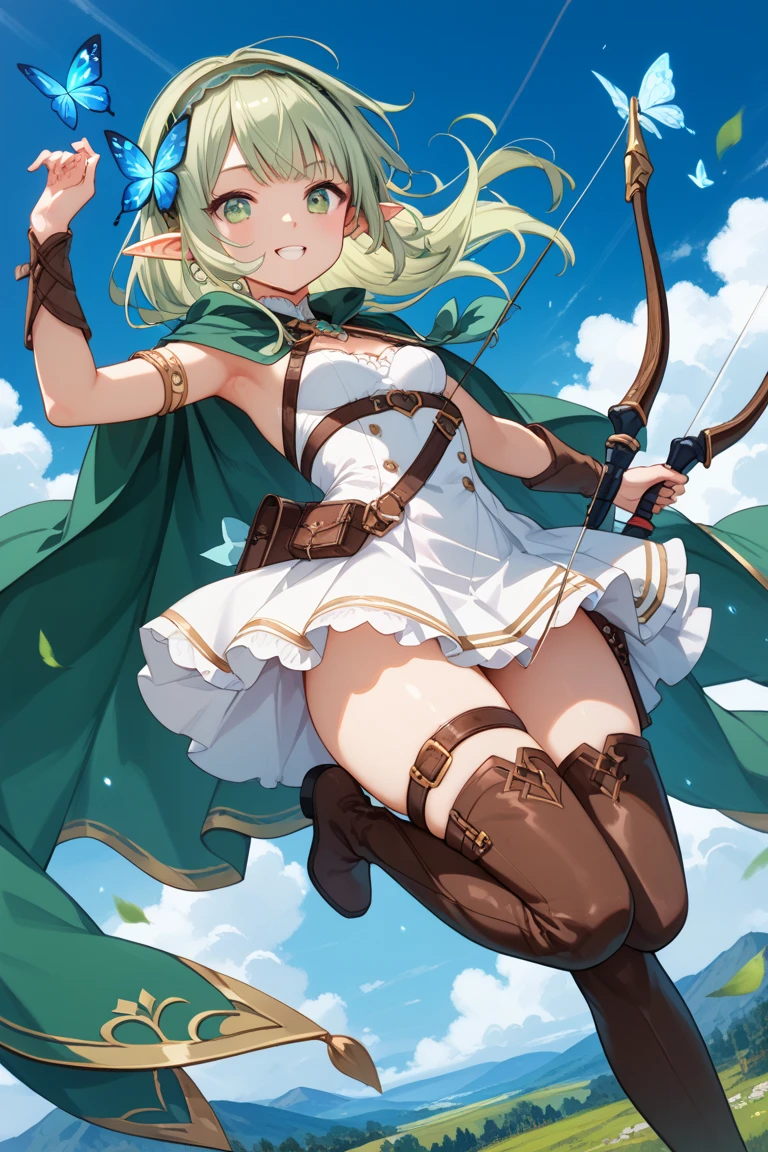 (tiny villages of people from sky view in front of a giantess breasts: 1.2), (erect nipples: 1.2) (a tiny village on a tiny hill in front of the breasts of a giantess: 1.2), a giantess looming over a tiny landscape on a tiny hill, (tiny civilians: 1.1), (crowds of tiny civilians on a tiny cliff in front of a girl: 1.1), (tiny village on a cliff: 1.1), sitting, elfgirl, pointy ears, blonde hair, long hair, hair between eyes, single side ponytail, white hair ribbon, earrings, elven archer clothing, (giantess:1.2), collarbone, :o, hills, cliffs, mountains, (crowds:1.8), (tiny medieval villages of people from sky view in front of a giantess breasts: 1.2), (medieval:1.3), (forest:1.2), very detailed, beautiful, professionally drawn, bright sky, shiny detailed breasts, (perfect beautiful skin), huge ass, (embarrassed:1.1), (blushing:1.5)
