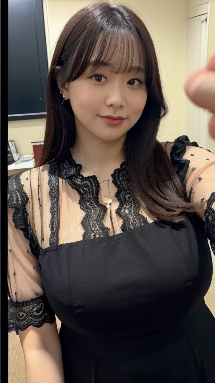 Black Dress posing for photo、Beautiful Asian Girl、Japanese Girls、A girl's cute pale face、young woman、short hair、Pink Hair、Sakimi-chan、((highest quality、8k、masterpiece:1.3))、concentrated:1.2、Perfect body beauty:1.4、Butt:1.4、((Layered Haircut、Beautiful breasts:1.5))、(Wet clothes:1.1)、(rain、street:1.3)、Off the shoulder、See-through dress;1.3、Bandeau dress:1.1、Highly detailed face and skin texture、Delicate eyes、double eyelid、 White skin、Short brown hair、(shut up:1.3)、rain上がり、(empty rainbow:1.1)、(Black Dress:1.2)、The amazing Manhattan skyline