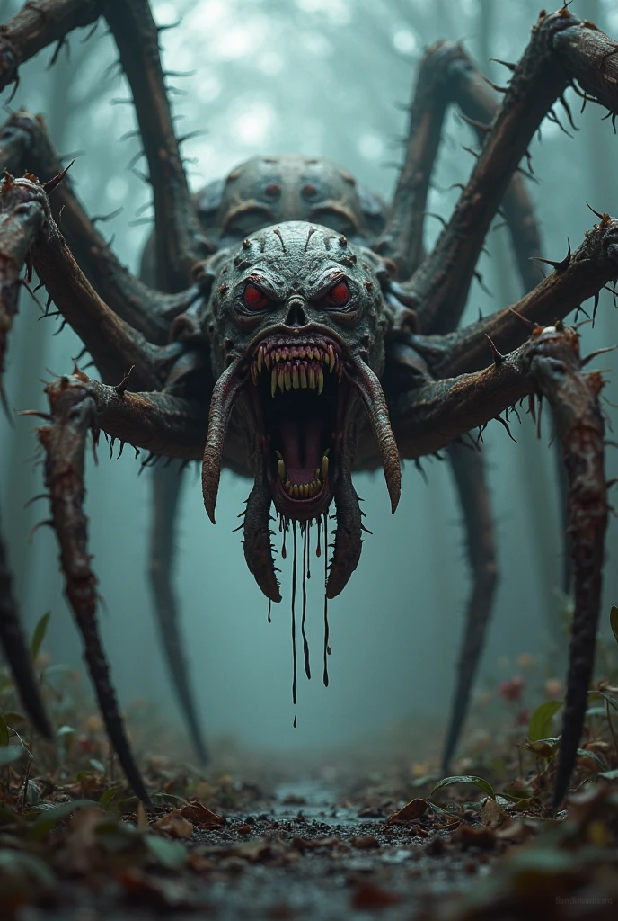 in 8k a spider noodle looking evil