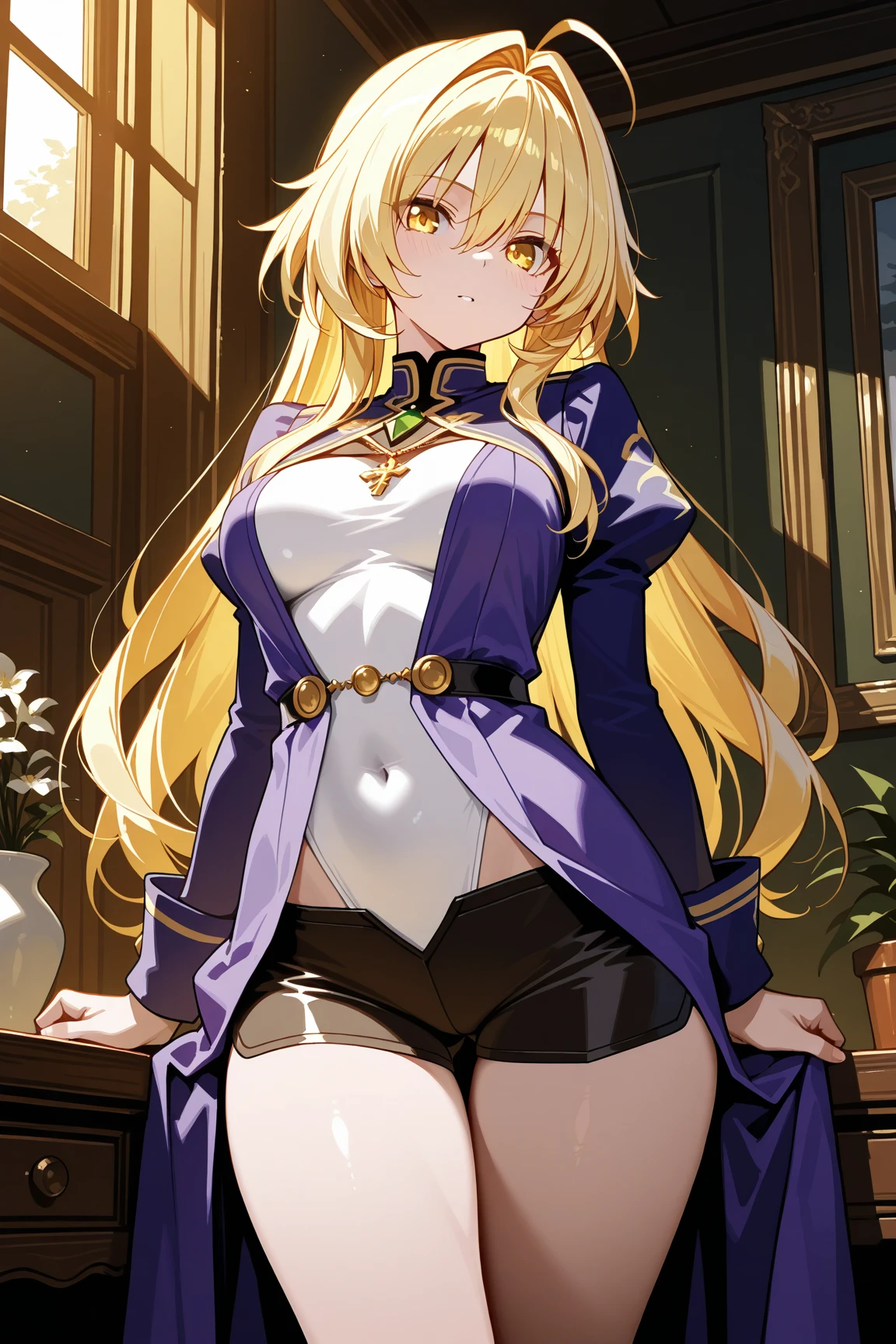 完璧なMagia Sulfurのコスチューム, Magia Sulfur, masterpiece、1 beautiful girl、Fine Eyes、Puffy eyes、highest quality, 超High resolution, (reality: 1.4),Japanese、so beautiful、Beautiful Skin、(超reality的な)、(High resolution)、(8k)、(Very detailed)、(美しくFine Eyes)、(Very detailed)、Pleated skirt、Thigh-high socks、High cut boots High heels、Bridal Gauntlet、Gloves、