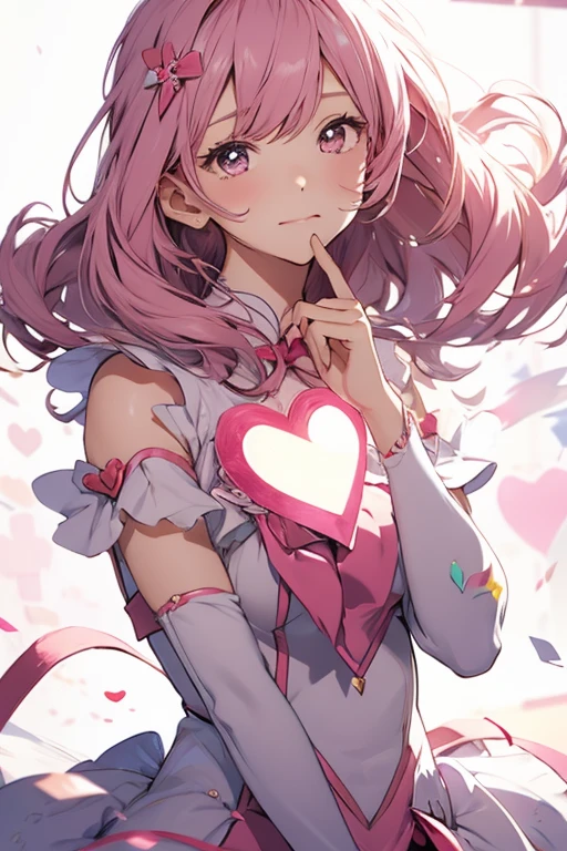 She spreads her pussy wide with both hands Pussy super super super super super super super super super enlarged Super cute cute cute cute girl blondes Shortcut hair A close-up of a cute girl in a lewd pose, spreading her pussy so wide you can see the hole inside Middle finger up Pink Hair