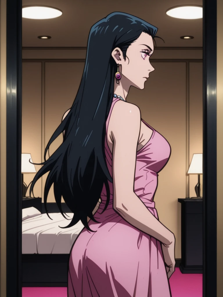 Ultra-clear,Beyond Detail,Over Quality,perfect panache,Ideal,lines,Gentle and beautiful woman, half body photo, delicate and sexy collarbone, charming oval face, double eyelids, (detailed beautiful ,Smart,Dark green eyes),great details,Big breasts ,apron on the naked body,masterpiece of excellent quality ,(Ultra-clear),(Beyond Detail)