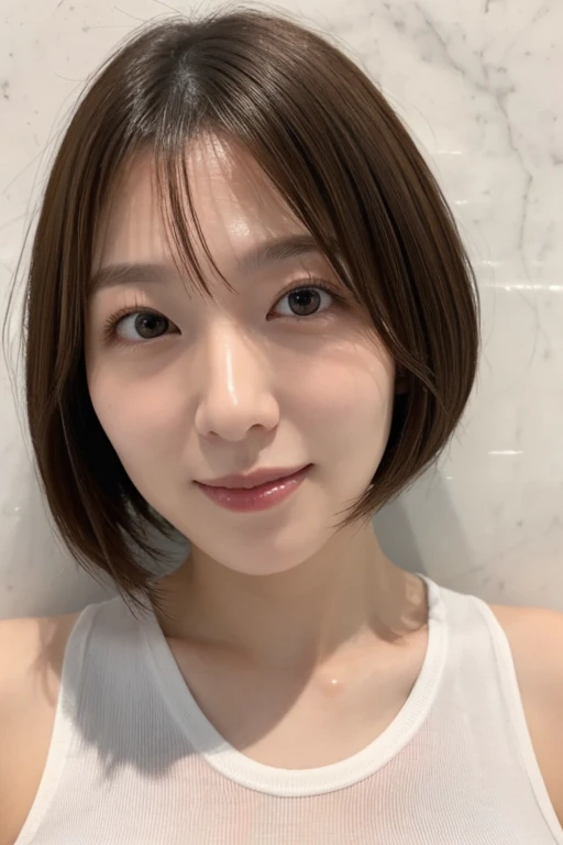 A beautiful Japanese woman,beautiful Japanese women,middle-aged woman,mature woman,older woman,10 women,married woman,delicate lines,long eyelashes,beautiful eyes,bob haircut,red lipstick,large breasts,(beige bra),(wearing panties),(sheer beige panties),best quality,4k,8k,highres,masterpiece:1.2,ultra-detailed,realistic,photorealistic,photo-realistic:1.37,HDR,UHD,studio lighting,ultra-fine painting,sharp focus,physically-based rendering,extreme detail description,professional,vivid colors,bokeh,portrait