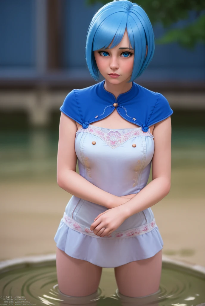  (masterpiece:1.3), (Best Quality:1.3), (Ultra-detailed:1.2), ((kawaii)), Cute, (lovely), ((sexy)), ((Extremely detailed)), 4K, (8K), Best Quality, (Beautiful), Illustration, anime style, (bold line:1.2), Gradation, looking at viewer, //, (bent down:1.1), (arms behind back), //, a cute girl, 1girl, (solo:1.2), gleaming skin, //, (huge breasts), (Perfect eyes:1.2), (Perfect iris:1.2), //, Bob cut hair style, Mint green hair color, (beautiful eyes) //, (half closed eyes:1.3), (sexual expression:1.2), Fascinated expression, smile, (blush:1.2), //, , Emphasizing cleavage, (down blouse), mini Skirt to see underwear, //, Old storage room of the school gymnasium, shadows of sports equipment on the wall