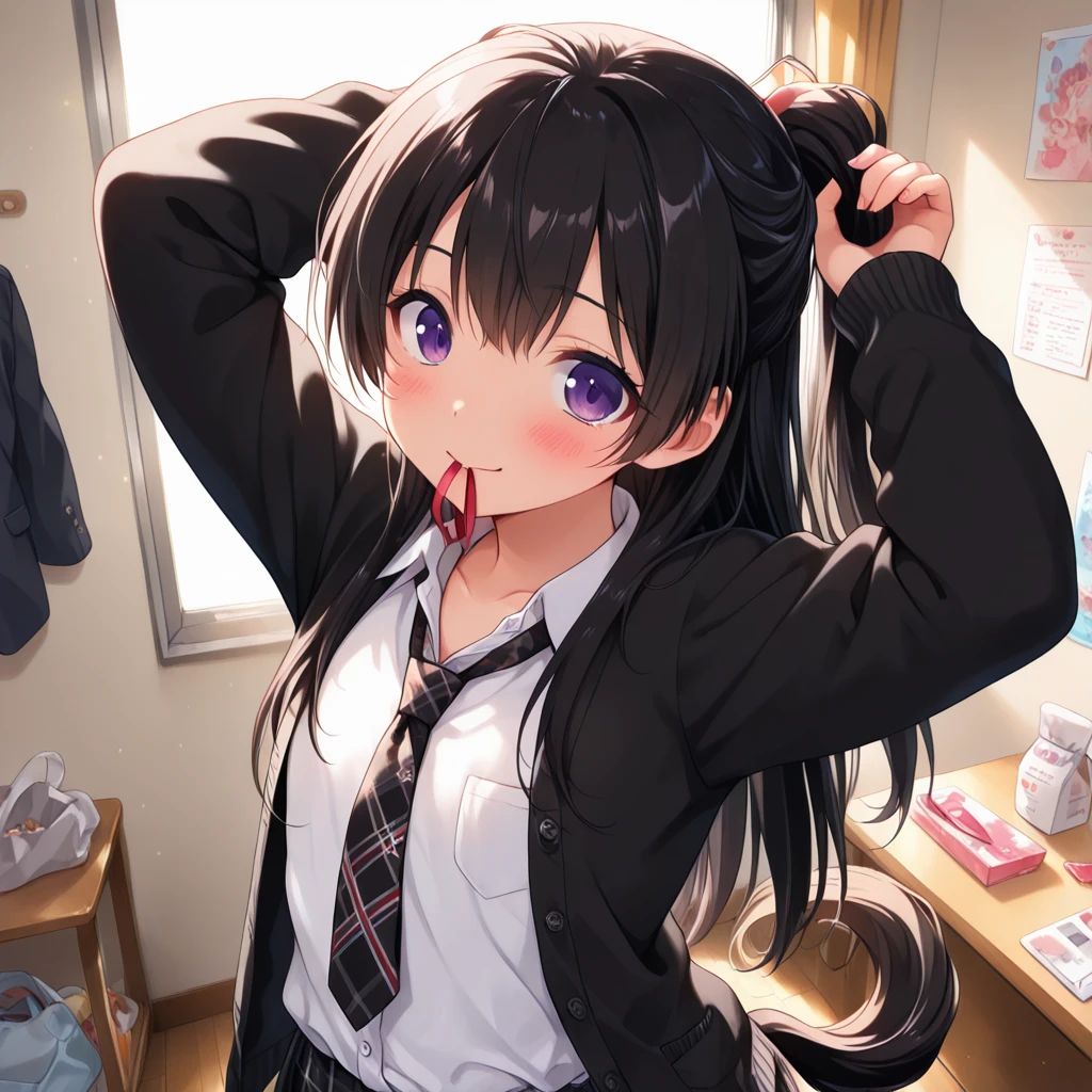 ((nsfw, masterpiece, best quality)), ((super high resolution)), (photo realistic), best shadow, (sharp sketch, illustration:1.2), high detail, very detailed, (nice hands, perfect hands), (POV, face focus:1.4), ((1girl and 1 boy)), beautiful girl, 18 years old, blue eyes, (black straight long hair:1.5), (normal breasts:1.1), glossy skin, ((view from front:1.5)), (very slender:1.3), (beautiful adolt face:1.3), famous idol, thin lips, detailed facial features, facial and skin texture, Crisp focus, perfect beautiful body and face, pink small nipple, beautiful face, perfectly in focus, long bangs, underhair, (in the hotel:1.3), all body, (smile:1.5), (sweat:1.5), ((woman on top:1.5)), ((penis)), ((vaginal)), ((sex:1.5)), (waistcoat:1.5), hair between eyes, (cum overflow from crotch:1.5), skirt lift, ((show off nipple:1.5)), (drool:1.5), (stick tongue out:1.5), (open mouth:1.3)