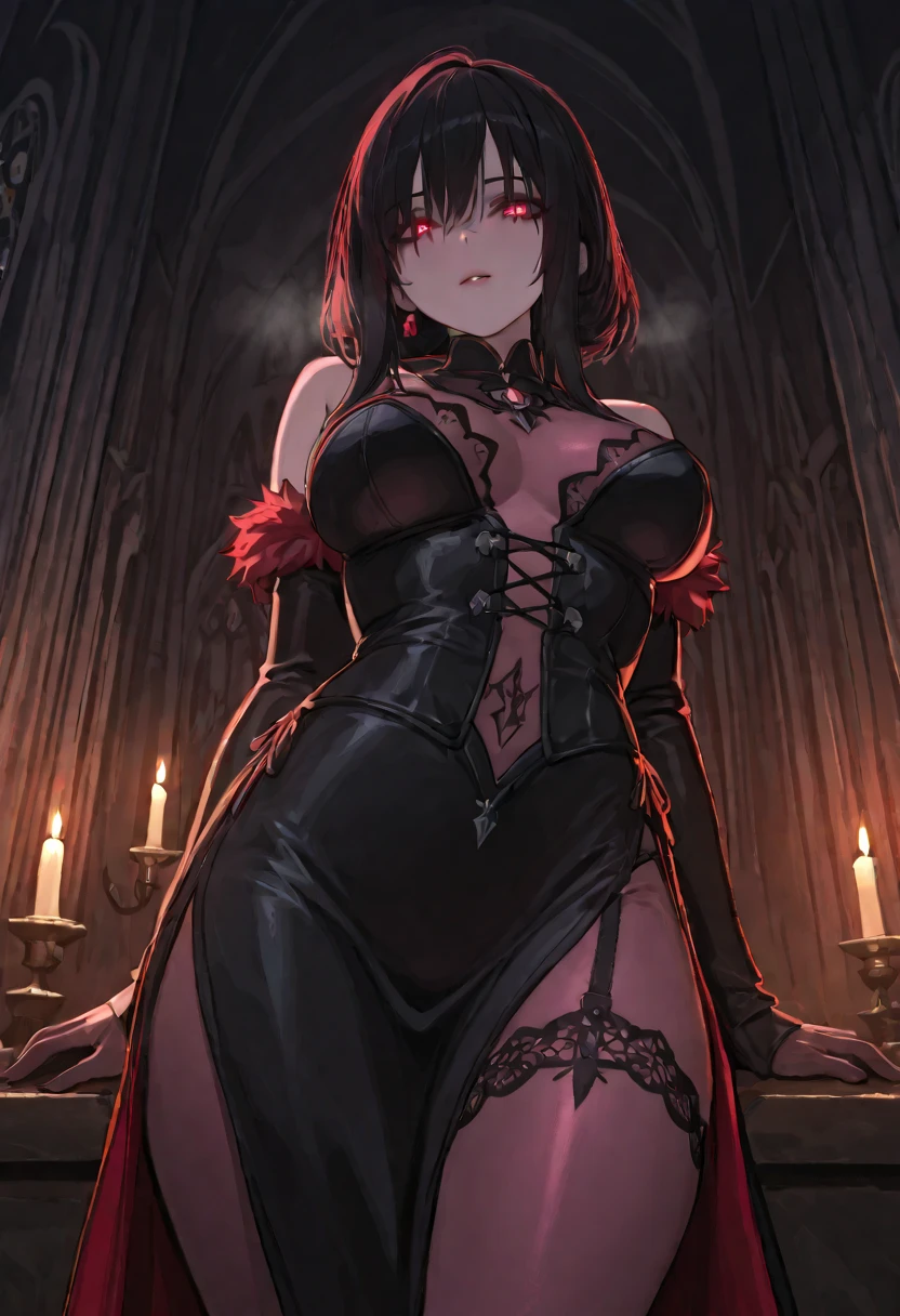 anime - style image of a woman in armor with a sword, portrait knights of zodiac girl, detailed digital anime art, female knight portrait, in armor, cushart krenz female key art, Female Paladin Portrait, gorgeous female paladin, portrait of a female anime hero, highly detailed official art by Yang J, detailed anime key art, detailed anime art, nsfw++,clothed sex,masterpiece, best quality, high quality, illustration, film grain, (perfect female proportionlush, milf, voluptuous breast)++, beautiful detailed eyes, breast enhancement, toned female, glamorous perfect female proportion, (symbol of evil:1.2), zelda, lascivious woman, (evil smile:1.1), (villain, dark heroine:1.2), (perfect female proportions:1.1), (seductive eyes:1.2), eyeliner, mascara, sexy makeup, (seductive smile:1.2), (mature woman:1.4), (milf:1.1), masterpiece, best quality, high quality, illustration, film grain, 1girl, (glowing evil red eyes), evil grin, crazy eyes, (high resolution, masterpiece, ultra best quality, insanely amazing hyper fine extremely detailed, official:1.4) dark heroine anime girl with short hair in a dark and evil place, extremely detailed artgerm, (official:1.4), dynamic composition, (solo girl:1.4), {nsfw}, masterpiece, ultra-detailed, dominatrix, spiked collar, dark kingdom, bad end, (evil fall knights of zodiac girl:1,2)+++, big breast, 1girl, solo female, solo focus, mature female, standing, full body, looking at viewer, dark knights of zodiac girl, dark queen, evil, corruption, corrupted knights of zodiac girl , contrapposto, mind break, (short hair:1,5), evil smile, lips, eyelashes, evil grin, sexy, pubic tattoo, dark aura, crotch_tattoo, venus body, thigh_clothes, skimpy costume, voluptuous, girl on top, alternate costume, bdsm, (intricate details:1.12), (intricate details, hyperdetailed:1.15), hdr, dungeon, (at night:1.2), fire