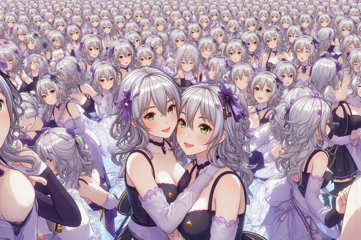 (2girls:1.8), (height_difference:1.5), (size_difference:1.2), (bedroom: 1.2), table, desk,
AND (2girls:1.3), (yuri:1.2), two girls next to each other, (giantess:1.3), small breasts, (breasts and face closeup), smug, cleavage, long hair, elf, elf ears, bangs, hair covering eyes, breast press, :o, >:D,, sweaty, tongue, a city of people on a platform below the breasts of a giantess, a city of people on a platform in front of the breasts of a giantess, (crowds:1), (multiple_girls:1.5), (1girl:1.5), serafuku, (minigirl:1.4), (minigirl on a table: 1.2), buildings, cafe, (cityscape from sky view: 1.3), (cityscape:1.2), nipple
