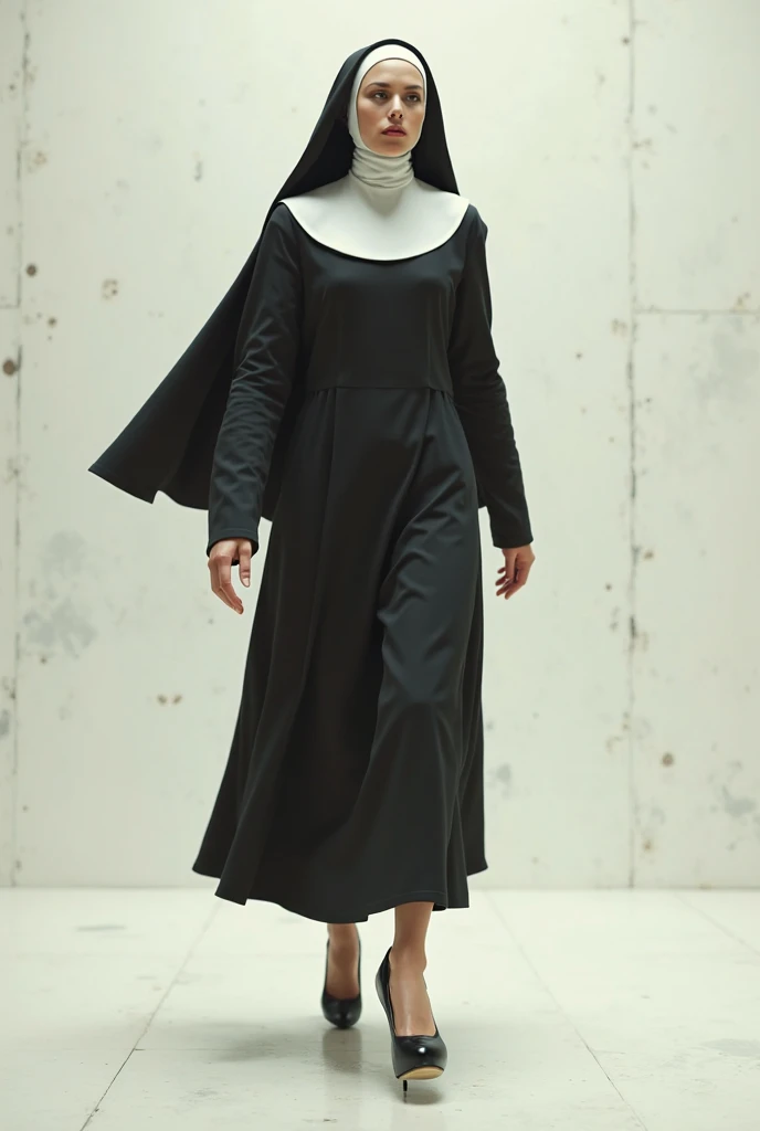 Clothes and skin are soaked all over，（wetclothes：1.9）（（（Nuns wearing nun dresses and nun caps in church））），（（Clothing that exposes））Clothes and skin are soaked all over，Glowing skin，Sweaty skin，Works of masters，Best image quality，Higher quality，high detal，超高分辨率，8K分辨率，perfect hand，full body shot shot，Exquisite facial features，s the perfect face，（真实感：1.4），