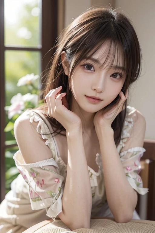 (( 32k )),(( masterpiece : 1.8 )),Highest,Highest quality,High definition,(( RAW Photos : 1.2 )) , (( Professional Photography )) , Portrait , Soft bright light : 1.3 , Professional Lighting ,Backlight,(( Beautiful Japanese actress : 1.3 )) ,(( A beautiful Japanese woman : 1.8 )), ( white skin like a white person : 1.5 ) , Anatomically correct body shape : 1.5 ,Correct finger shape and number : 1.5 , ( Simple lighat green background : 1.8 ) , A bare face without makeup , ( Perfect figure : 1.4 ) , White wall , White Room ,