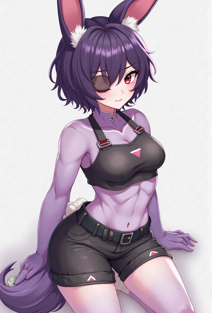 ((8K resolution))、((highest quality))、((masterpiece))、((Super detailed))((((dramatic))), (anatomically correct)、Depth of object being written、look at the camera、one person、one personの女性、front、Thin but muscular body, toned arms, long and thin legs, small breasts、Athletic Presence,(undercut hairstyle)、gold earrings、purple eyes、half closed eyes / Bad mood 、tattoo、(T-shirt、bra string、sweat)、(theme、whole body:1.1), ネオンpunkスタイル、punk