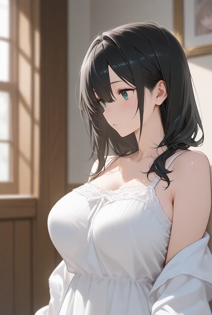 ((ultra-quality)), (After rape:1.3), (Bukkake:1.3), (in 8K), (arms behind back:1.5), ultla highres, Hyper Detailed, High contrast, Ultrafine Strike, creative refinement, absurdres, Realistic, extremely detailed CG unified 8k wallpaper, Highly detailed, High-definition raw color photos, professional photograpy, Realistic portrait, Cinematic Light, Beautiful detailed, 20 years old woman, (realistic skin:1.3), (shiny skin), (Best Quality:1.4), Super Detail, High quality, master piece, lifelike, (After SEX), Bukkake, Perfect face, Silly, (cum on chest:1.3), (Bukkake:1.3), (cum on body:1.3), (Sharp Focus), (upper body), (close up), (Wearing tight and Sheer wet Silk camisole), Delicate Beautiful Hair and Eyes and Face, Delicate eyes, radiant eyes, Lifelike, Hyper-detailing, (colossal breasts:1.6), (large breasts:1.6), (Beautiful breasts:1.5), (young large breasts), (see-through), (arms behind back), Beautiful cute woman, camel-toe details, NSFW, slim body, wet clothes, wet body,