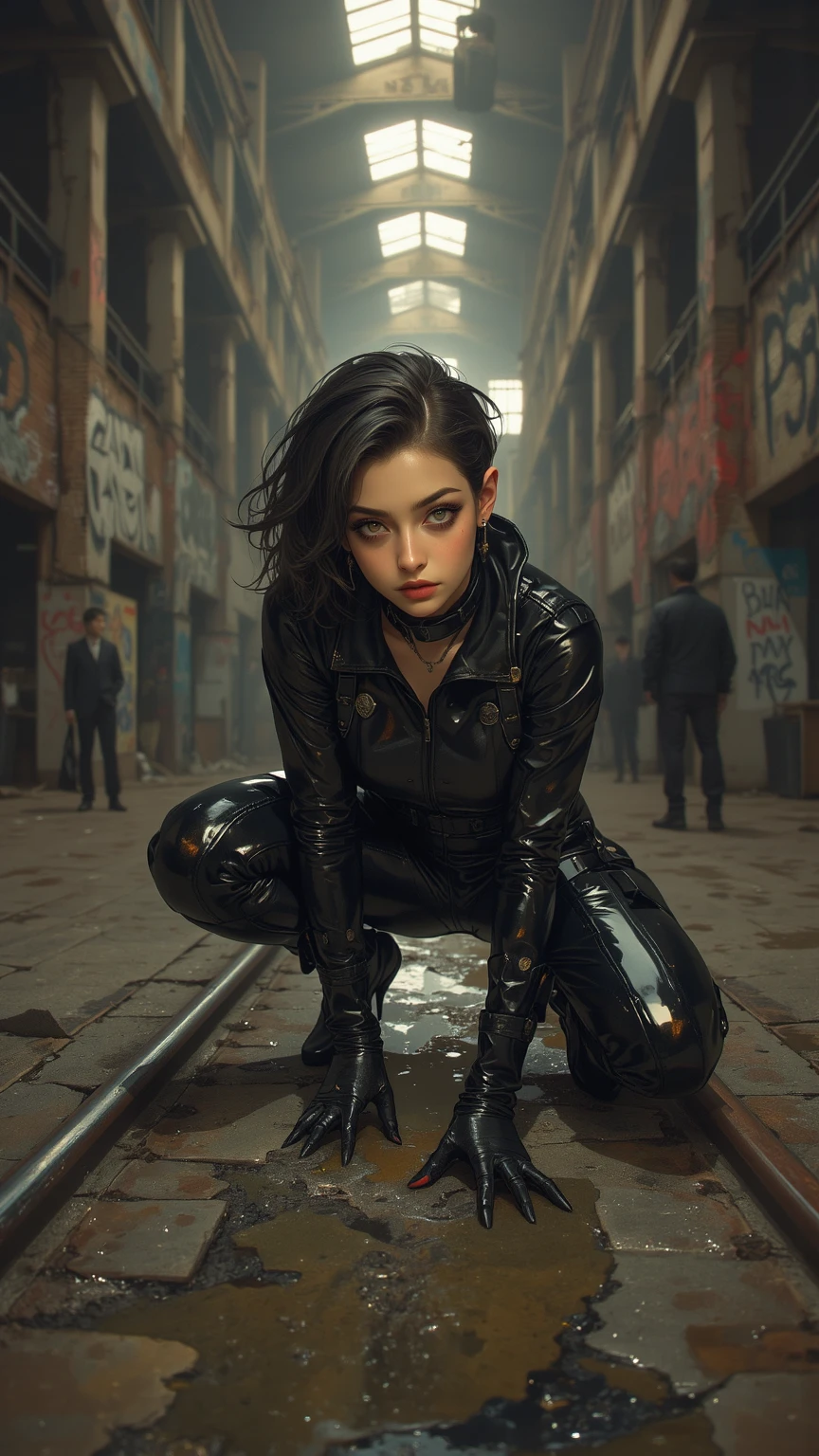 (A hyper-realistic)、(hight resolution)、(ighly detailed)、(beautifully detailed eyes)、(top-quality)、(ultra-detailliert)、(masterpiece)、(wall-paper) Beautiful girl with round face with short cut hair baby face(Pubic hair is extremely bristle)legs open