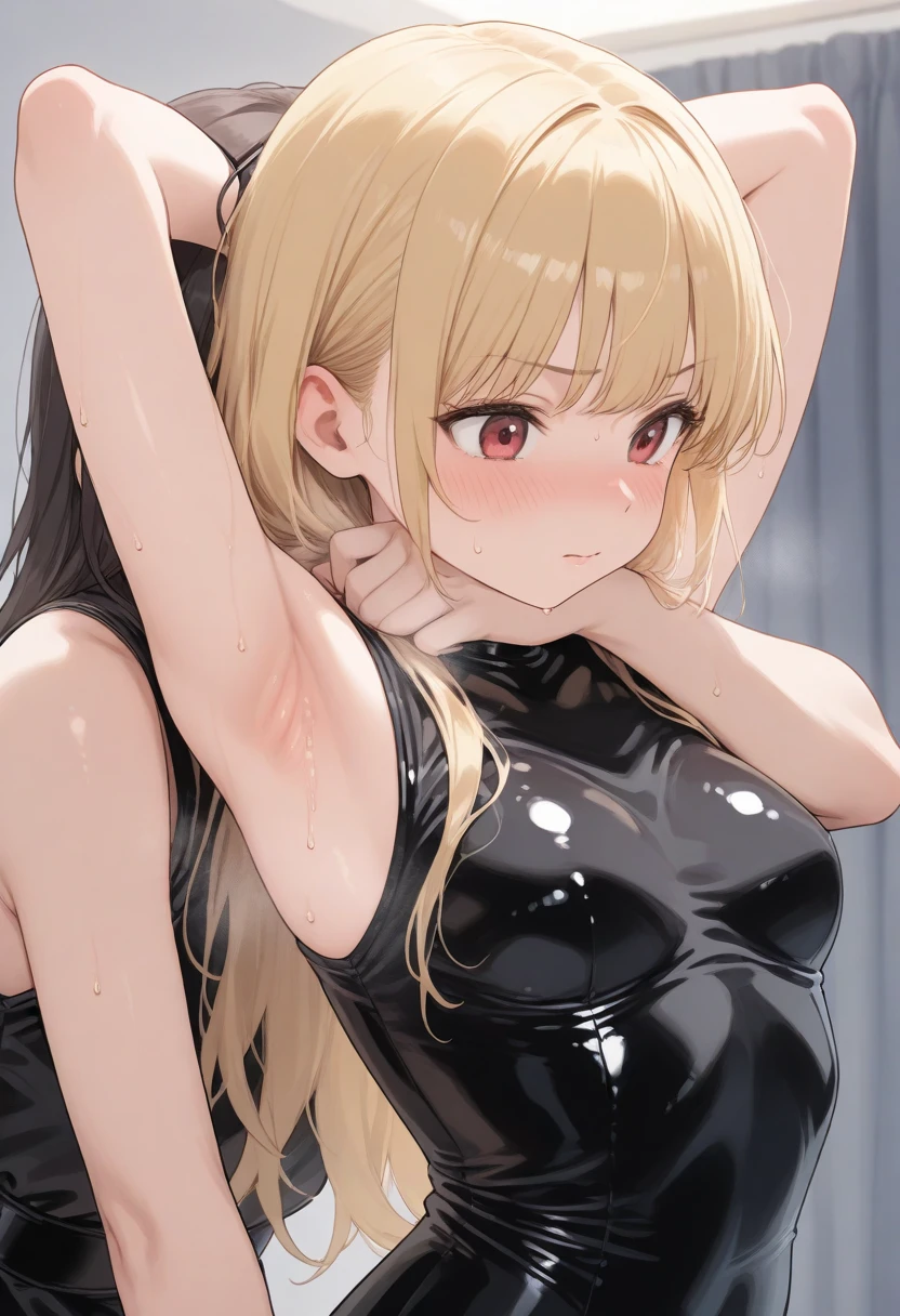 (masterpiece:1.2、Highest quality、masterpiece)、1 female、alone、classroom、Day、stand、blonde、Wave Long、blue eyes、(Completely naked:1.4)、(Dark Skin:1.4)、Small breasts、Earrings、lipstick、Sweaty、Scrunchie,(first round:1.2),(imprisonment:1.3)、blush、(Pissing like a dog:1.5)、(Ahegao:1.2)、(tongue:1.2),(Tears of joy:1.2),(with one leg raised:1.3),(Put in a cage:1.3),Cat ears