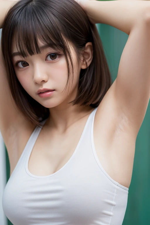 ((armpitのポーズ、armpit、armpit、masterpiece, best image quality, High resolution, armpitのシワ:1.4、solo、、armpit hairy、armpit hair、armpit hair、armpitの詳細なしわ、リアルなarmpit、shiny skin、glowing skin、艶やかなarmpit、テカテカarmpit、光沢のあるarmpit))、