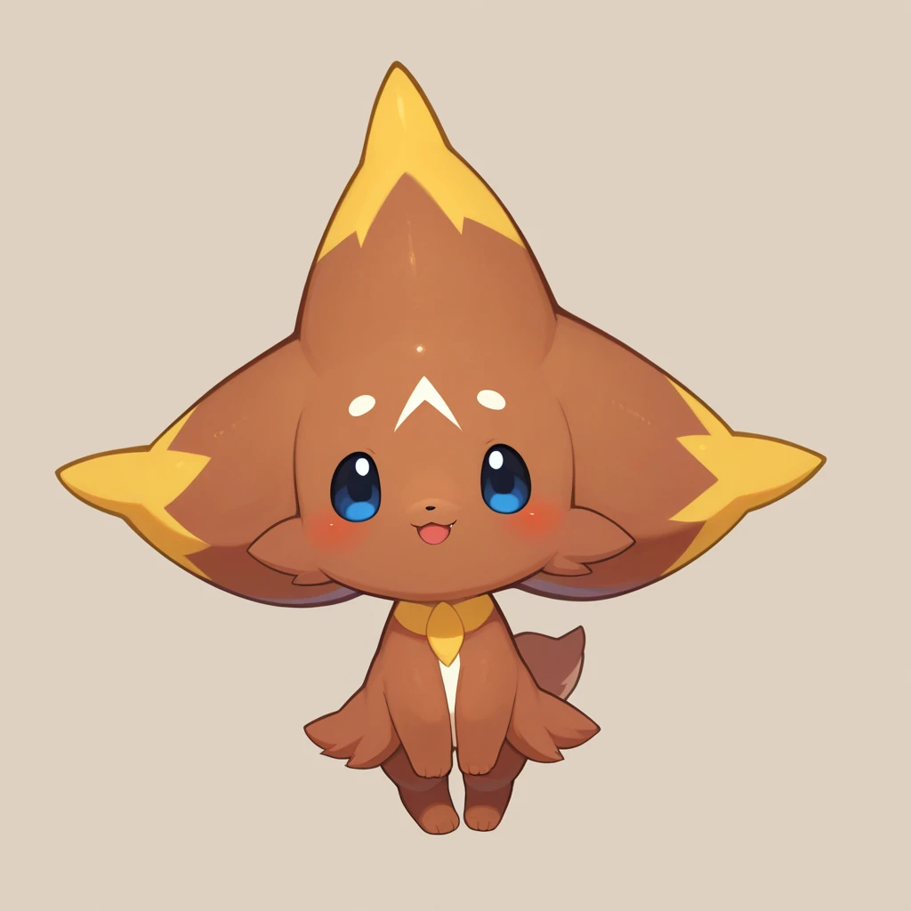 chibi, cute character, icon, fantasy, full body, naked, hand spreading pussy, furry
