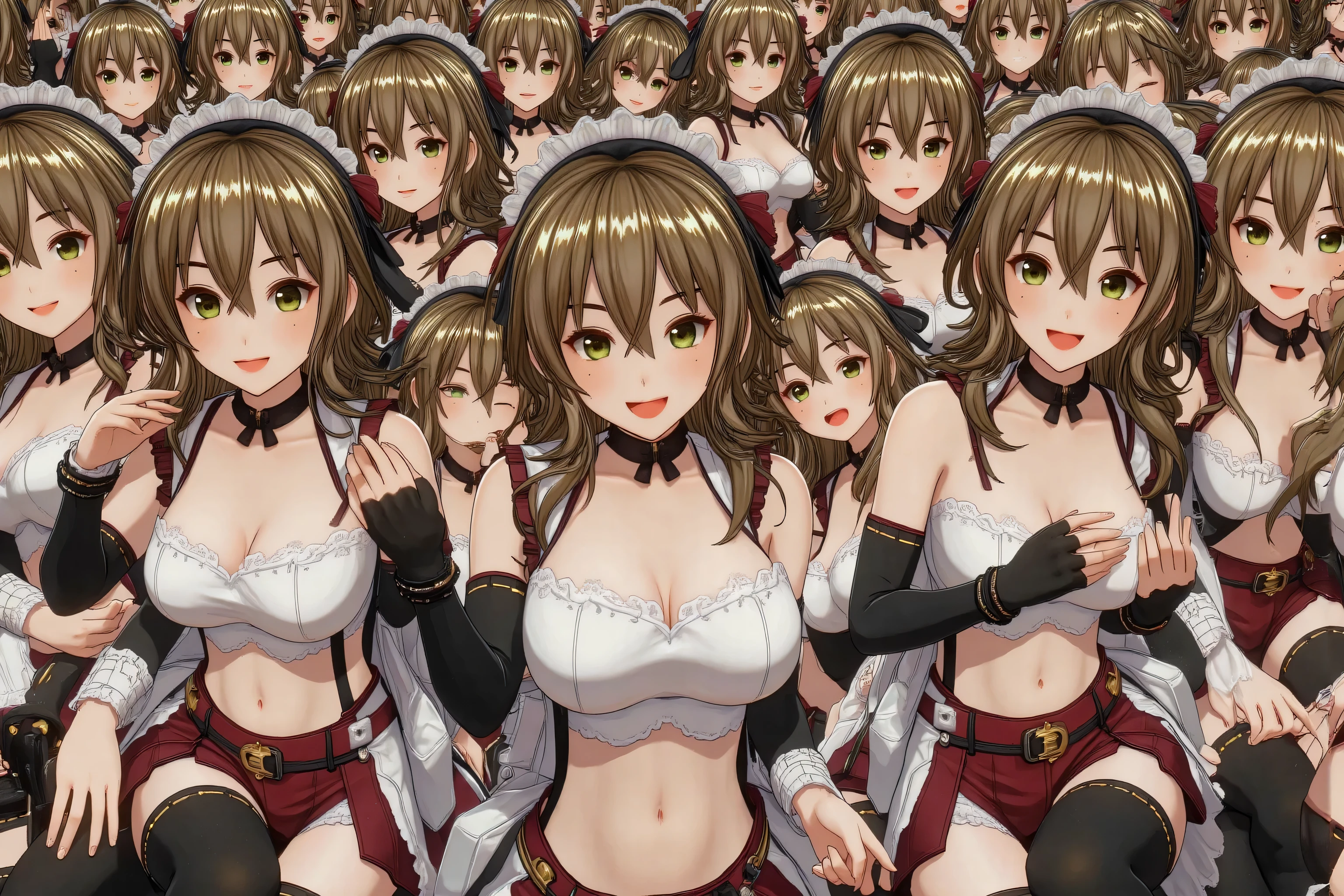mastute piece,Best Quality,insanely detailed,8k cg,nsfw,
(shoot upper body:1.3),
(1girls:1.3),standing,looking at viewr,body in front,(arms behind back:1.4),(marching band costume:1.4),(bare breasts:1.3),break,
blush,shy,(ecstasy face),(trembling:1.2),break,(light brown hair:1.3),
break,
perfect breasts,perfect teats,(open mouth:0.9),(large breasts:1.2),
(city),