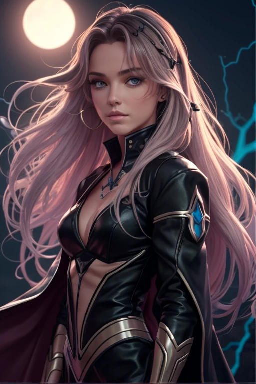 Create a girl with powers who became a villain because she was not accepted by the heroes because she had little power, all in the anime version.