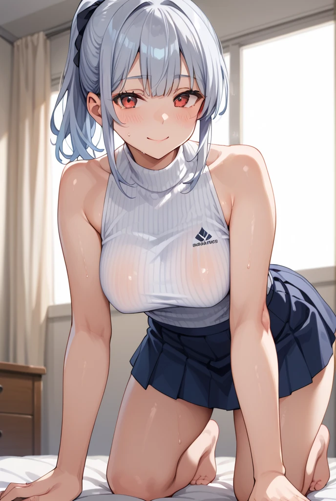 highest quality,wonderful,finely,extremely detailed CG Unity 8K wallpaper, (1 girl,wavy hair, blue eyes,medium hair), (small breasts:1.2), (school swimsuit:1.1), (bare shoulders:1.1), (clavicle:1.1), (open mouth:1.2), (long tongue:1.2), (mouth drool:1.2), (zettai ryouiki:1.2),(constriction:1.2), (Are Standing:1.2),(Nipples),(Nipples visible), ((cum,sperm,semen)),(((cum on face))),((ejaculation semen)),((ejaculation cum)),(((bukkake))),purple hair,arms up,armpit,