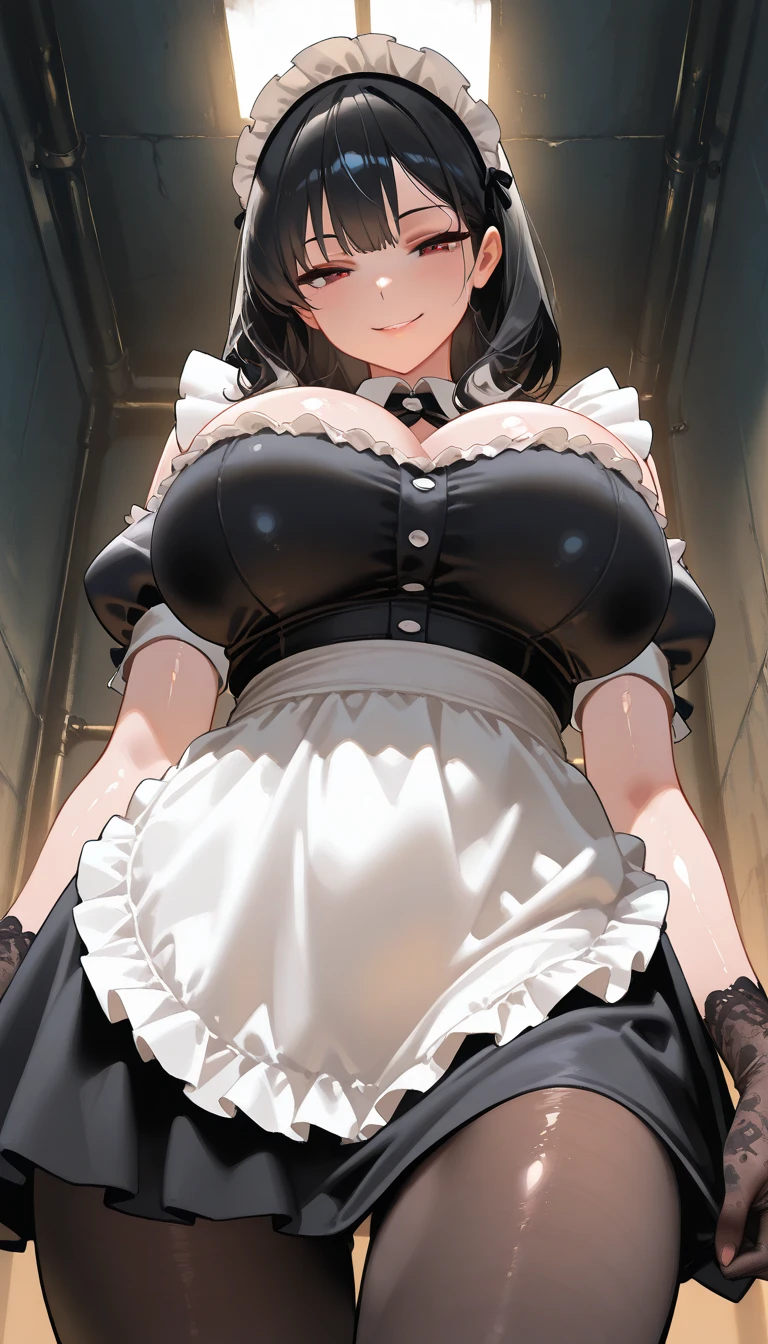 Semen Bukkake:1.3 NSFW:1.3,The young wife is a former student council president、28-year-old female、naked:1.3,Being pushed down by a man:1.3. Being held by the waist:1.3,night:1.3,Sweat:1.3,Flushed cheeks:1.3,humiliation:1.3,Missionary sex:1.3,Angry face:1.3.Teeth grinding:1.3,Glare、Long black hair ponytail、Frill Scrunchie、Having intense sex:1.3.Spread your legs:1.3,The penis is inserted into the vagina:1.3,Wet:1.3,(Slit eyes、Brown eyes、tall、Big breasts)、On a black sofa、A cabaret club with flashy decorations:1.3,Maid clothes,sake