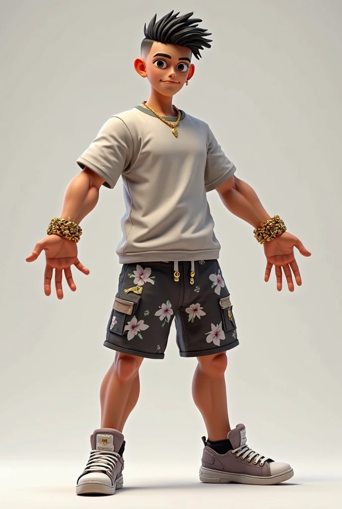 Obra-prima, de melhor qualidade, a man of Vietnamese descent, wearing a white t-shirt and Maori tattoos covering arms.
