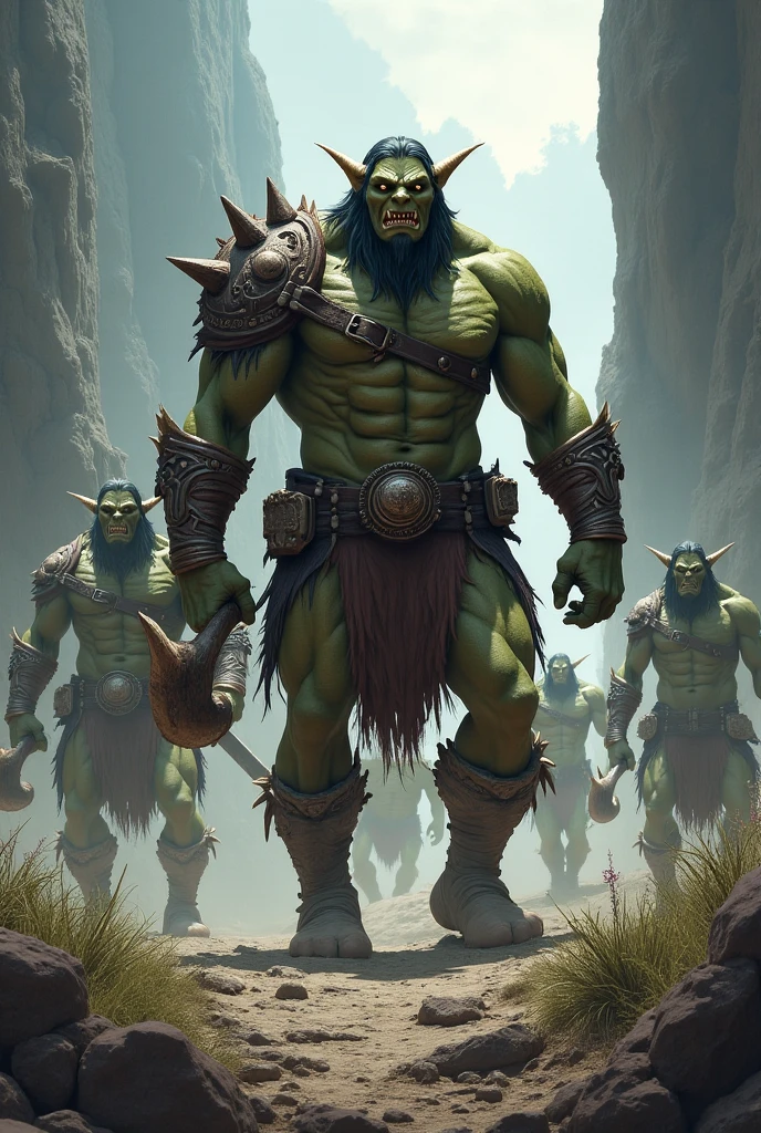 The orcs appear on the path