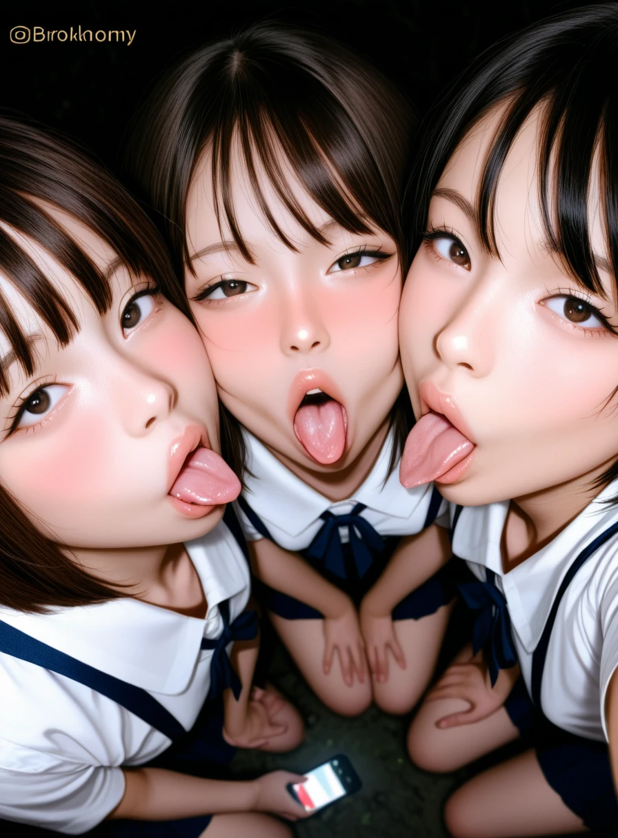 (NSFW:1.5), Uncensored, masterpiece, (realistic, photo realistic:1.2), ((highest quality), extremely fine and beautiful, beautiful face details, real human skin, realistic, photorealistic, anmi, Cute Girl, (sex with multiple men:1.2), lying down, taking off clothes, from below, Front view, semi long hair, black hair, Hair braided, hair clip, Gray eyes, spread pussy, Crowd of People, bukkake