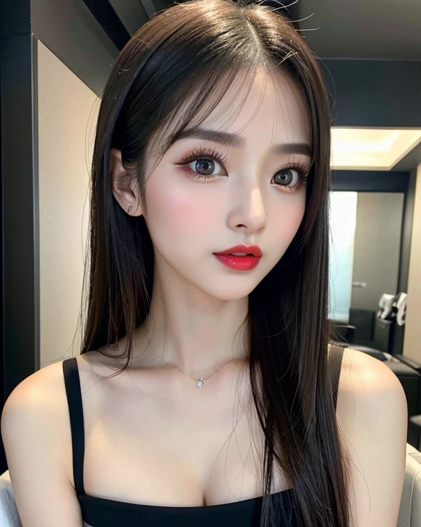 masutepiece, Best Quality, Illustration, Ultra-detailed, finely detail, hight resolution, 8K Wallpaper, Perfect dynamic composition, Beautiful detailed eyes, She is a hostess, Natural lip color, gorgeous dress , Full body, in a hostess bar, Sexy face
