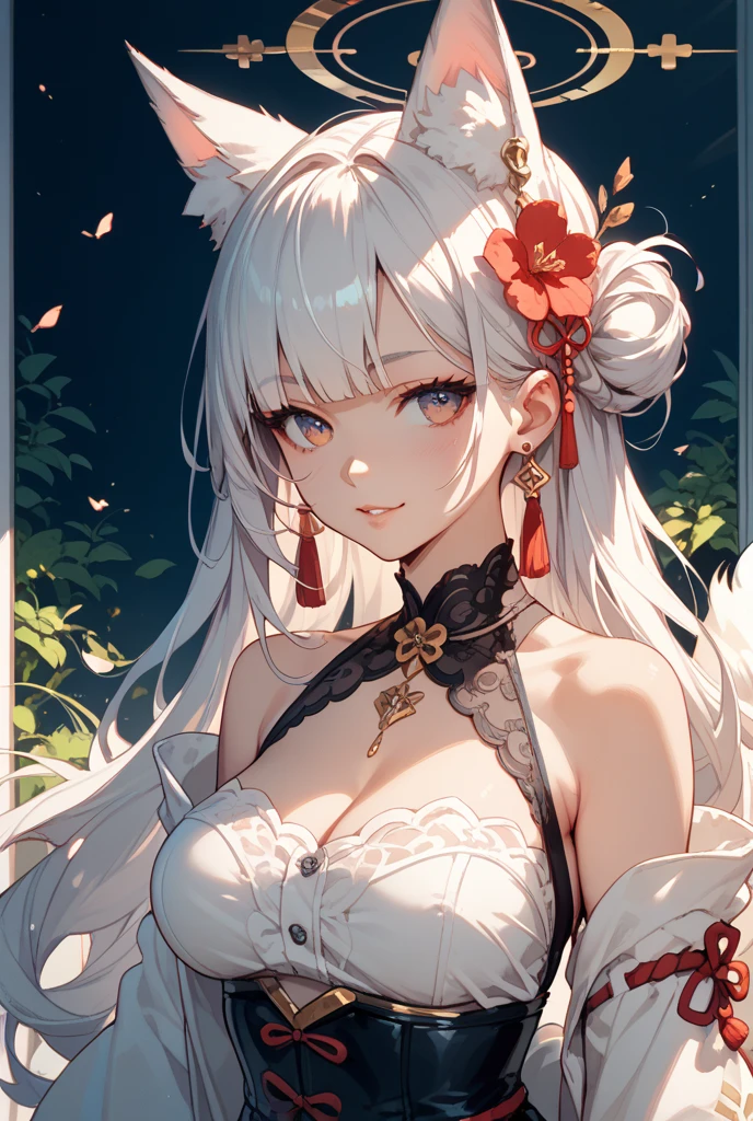 (best quality, masterpiece), 1 girl, centaur, It takes, White skin, Japanese , exposing the abdomen,belly button t-shirt, 아름다운 소녀 perfect white tiger photo, perfect white tiger photo