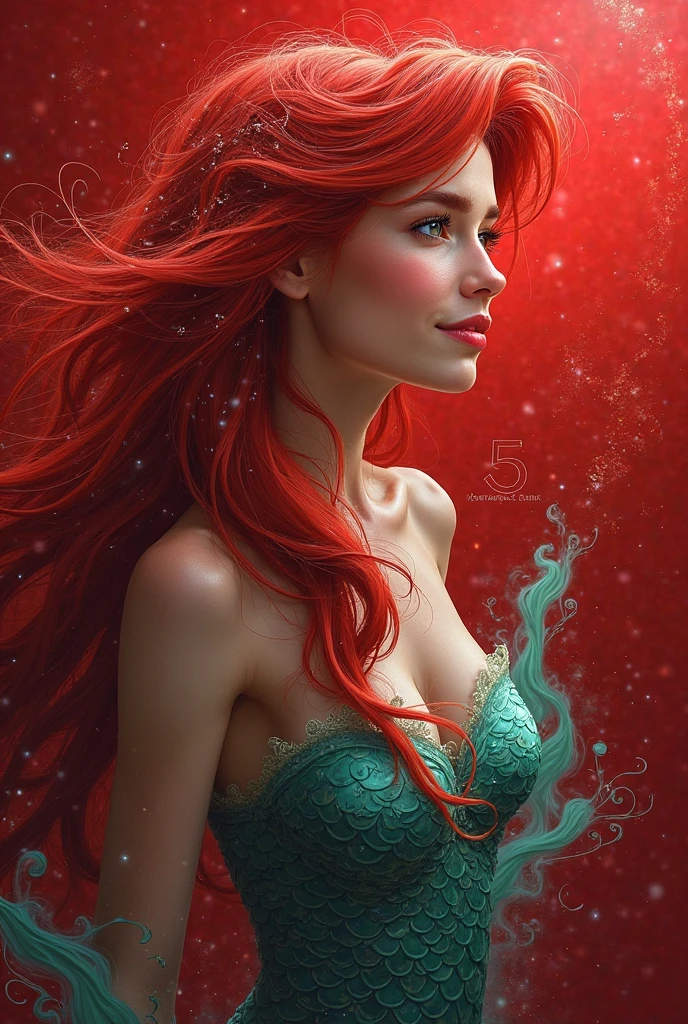 a close up of a Mulher com cabelo ruivo and glitter on her body, cabelo ruivo longo e brilhante, cabelos brilhantes, karol bak uhd, mulher ruiva, beautiful mulher ruiva, cabelo ondulado ruivo, deusa ruiva, garota ruiva, cabelo cacheado cor de cobre, brilliant cabelos brilhantes, Mulher com cabelo ruivo, garota de cabelo ruivo, pele laranja e cabelos longos e ardentes
