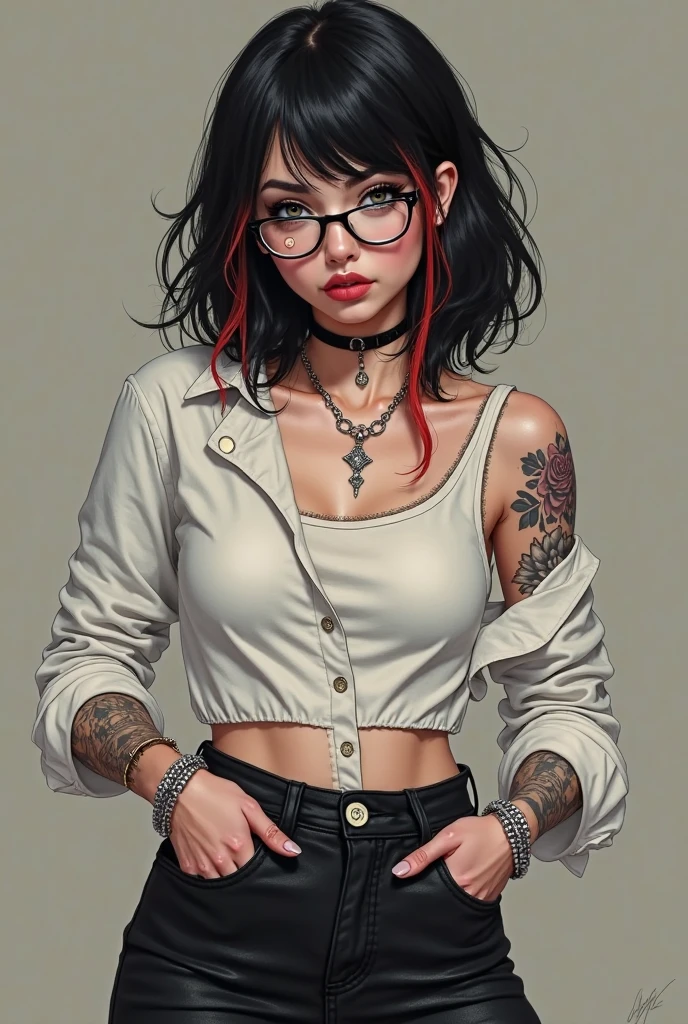 Emo girl, perverted masturbates, Strong orgasm, Short skirt, bare chest, without mothers, nipple piercing, ideal figure, lace thong, pleasure, debauchery, sexy pose