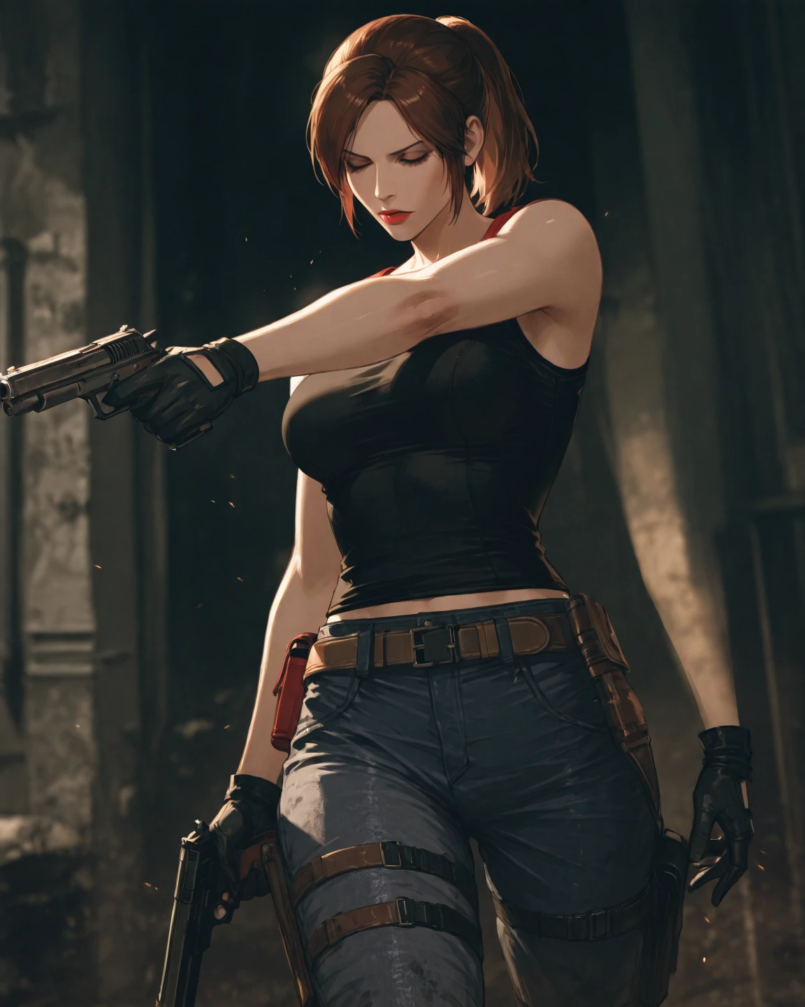 best quality, masterpiece, cinematic, resident evil