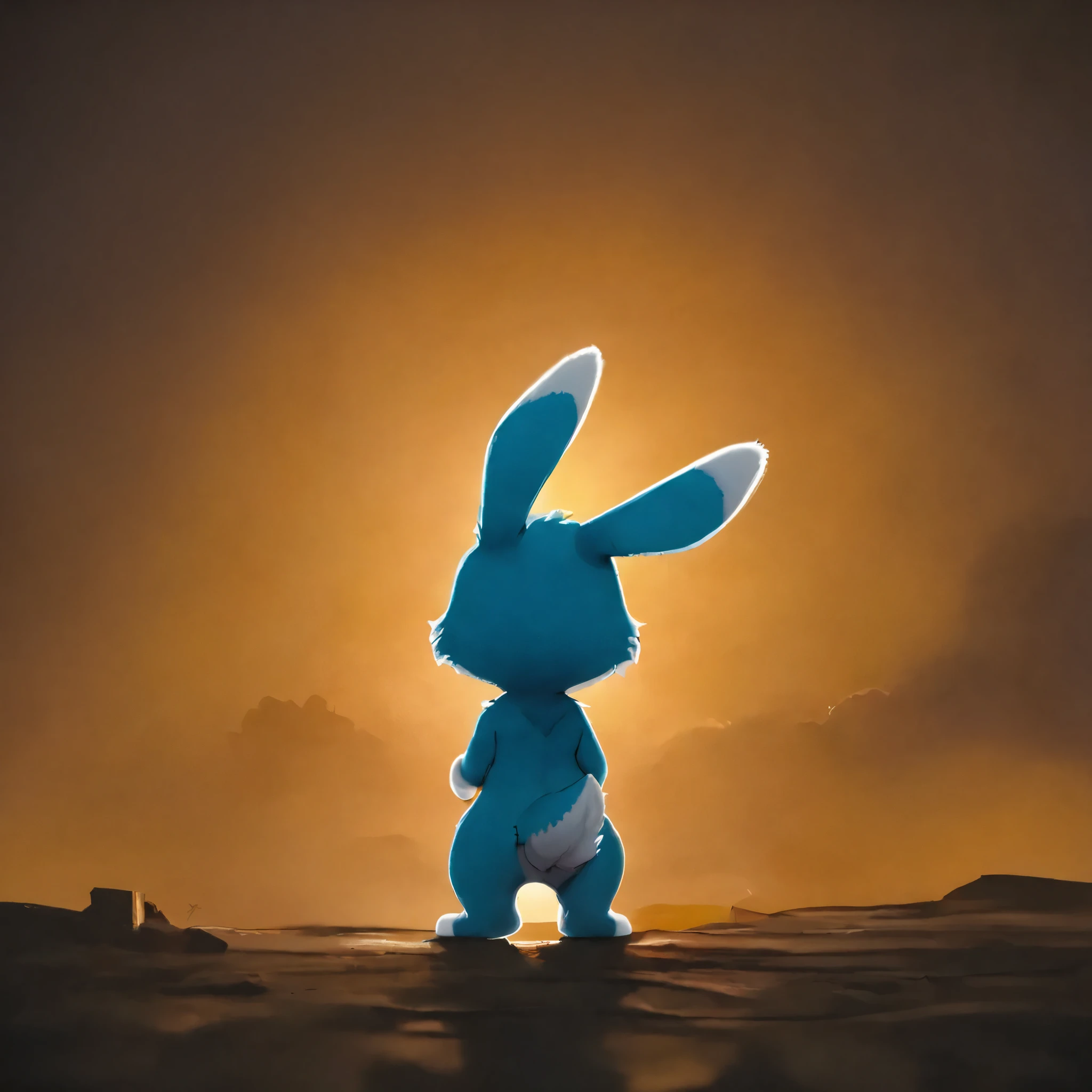 [🌇Beautiful Dream] [🐰KuroRabbi+Tiny] [Photo Shot] [Prompt Test*] - RAW photo,ancient setting,warm lighting,(solo:1.3), 
BREAK (thick fur:1.3, extreamly detailed fur), anime, cute small chibi, Original, anthro, slender, KuroRabbi, rabbit, DTkr, blue furs, paw, buckteeth, animal nose, rabbit ears, solo, BREAK 8k,hi res,35mm lens,from behind,(Best quality, masterpiece:1.2),warm atmosphere,afternoon,cinematic,