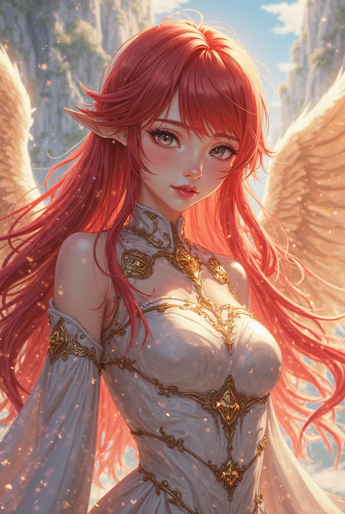 {-erro_de_anatomia:1.0}(best quality,4k,8k,highres,masterpiece:1.2), ultra-detailed, (realistic,photorealistic,photo-realistic:1.37), mature milf, illyasviel von einzbern, redhead hair, upper body, vibrant colors, glowing skin, mesmerizing eyes, elegant pose, enchanting background, delicate lace dress, surreal lighting, ethereal atmosphere, mystical aura, intricate details, artistic medium, digital illustration, fantasy, anime , mouth closed. Different posture , dynamic poses, mouth closed. Different posture, laying on the ground. Perfect fingers. Looking ahead, crystal eyes