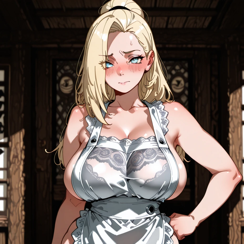 (best quality:1.3), (4k quality), tsunade, ((Detailed face)), (blush), ((blue sky)), ((wedding dress))