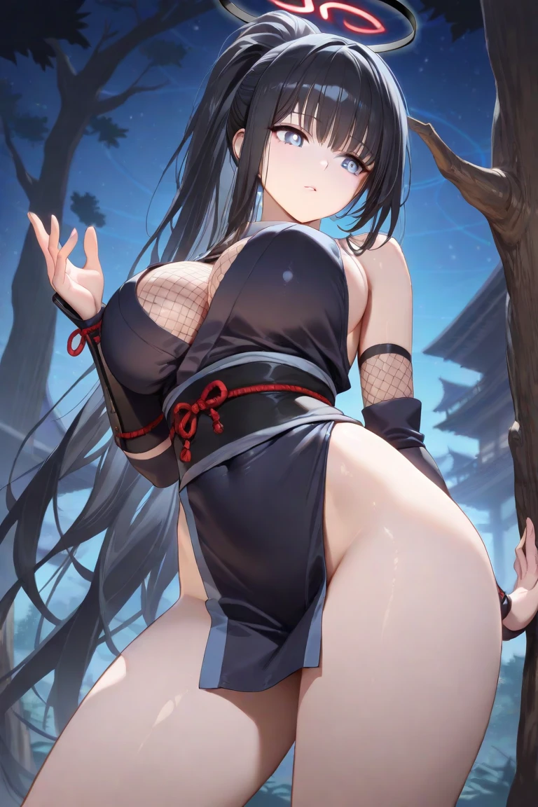 BREAK indoors,street,night,wet road,festival,fireforks, BREAK looking at viewer, BREAK (masterpiece:1.2), best quality, high resolution, unity 8k wallpaper, (illustration:0.8), (beautiful detailed eyes:1.6), extremely detailed face, perfect lighting, extremely detailed CG, (perfect hands, perfect anatomy),Miku Nakano, Miku Nakano Chick III, Long Hair, Bangs, Blue Eyes, Brown hair, Hair between the eyes,medium Breasts,japanese clothes,kimono,wet kimano, yukata,cleavege,neckline,black choker, naked shoulders,pantyhose full body,from below,bend over, on knees