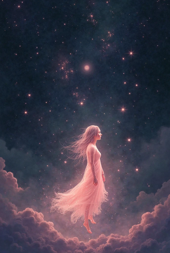 A girl sitting in emty space his name bosdi