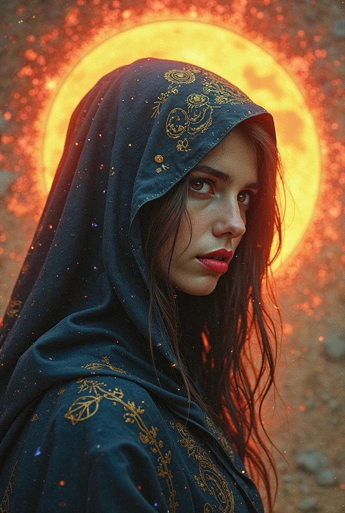 Create wallpaper yin-yang and lust Devil sin mixed new one create girl muslim