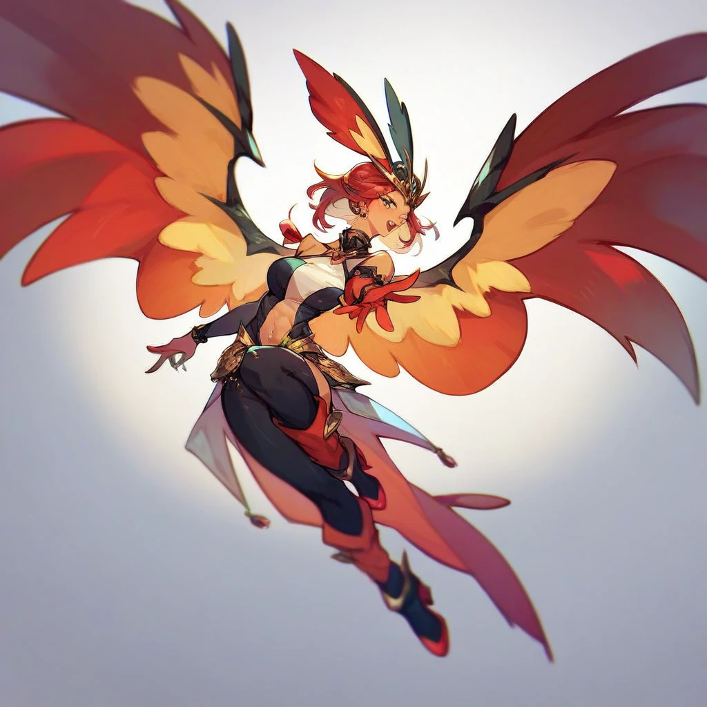 Pokemon Lugia with outstretched wings, white background