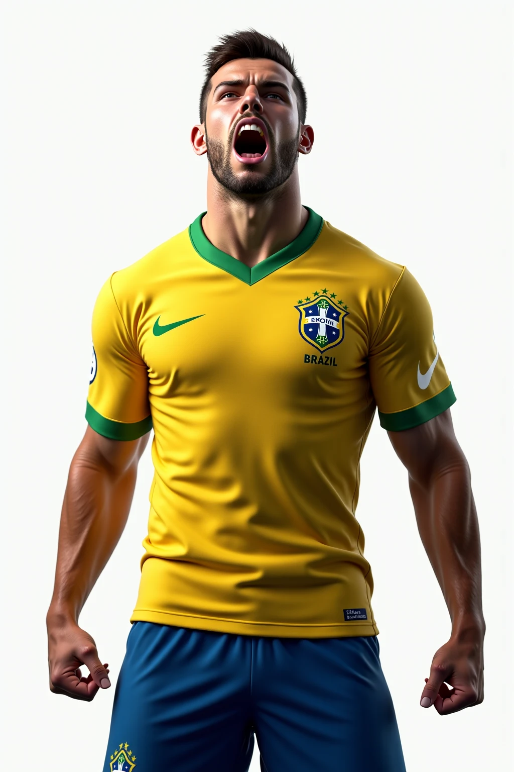 Football player Neymar wearing Brazilian jersey cool hd